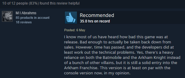 Illustration for article titled Seven Steam Games Whose Reviews Have Changed A Lot